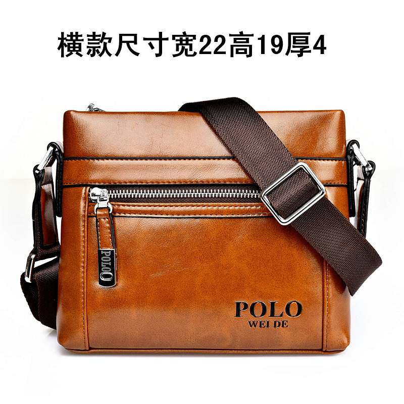 80元特惠价polo保罗小包男式单肩包男士背包商务斜挎包拉链潮流男包韩版时尚