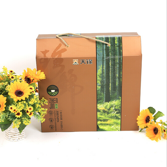 新品有机食用菌小房子透视窗口礼盒装900g东北黑龙江